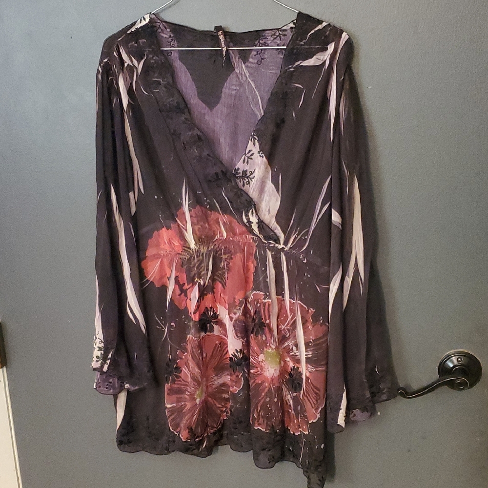 Sienna Rose Purple and Black Blouse